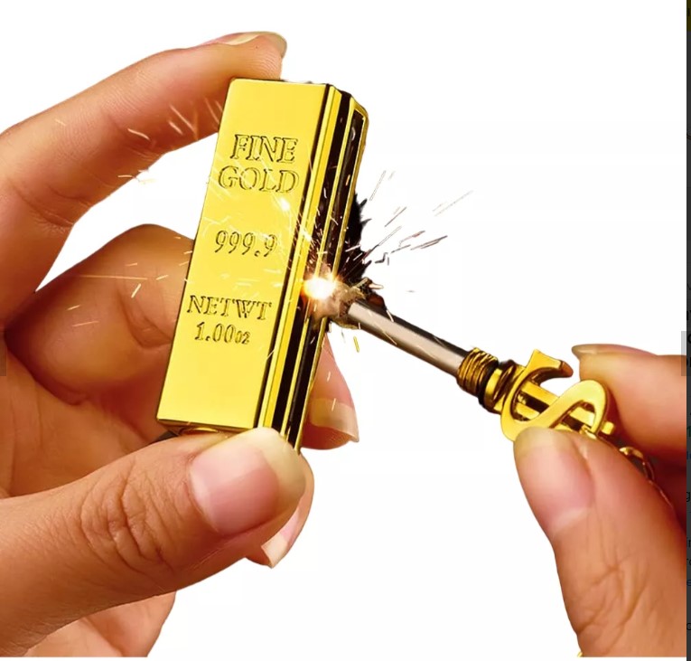 Miniatura 3 de Llavero Encendedor Recargable Oro